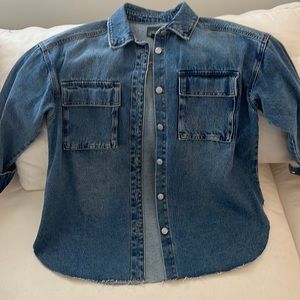 Wild fable oversized denim shirt jacket